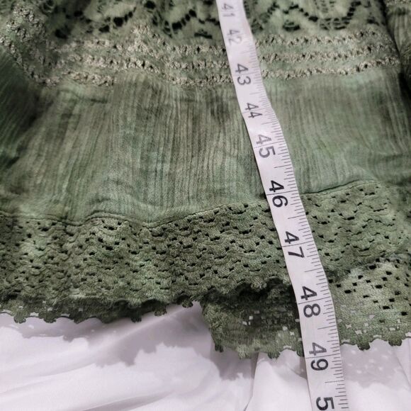 Advance Apparels Womens Dress One Size Green Milkmaid Fairy Ren Faire - Picture 8 of 8